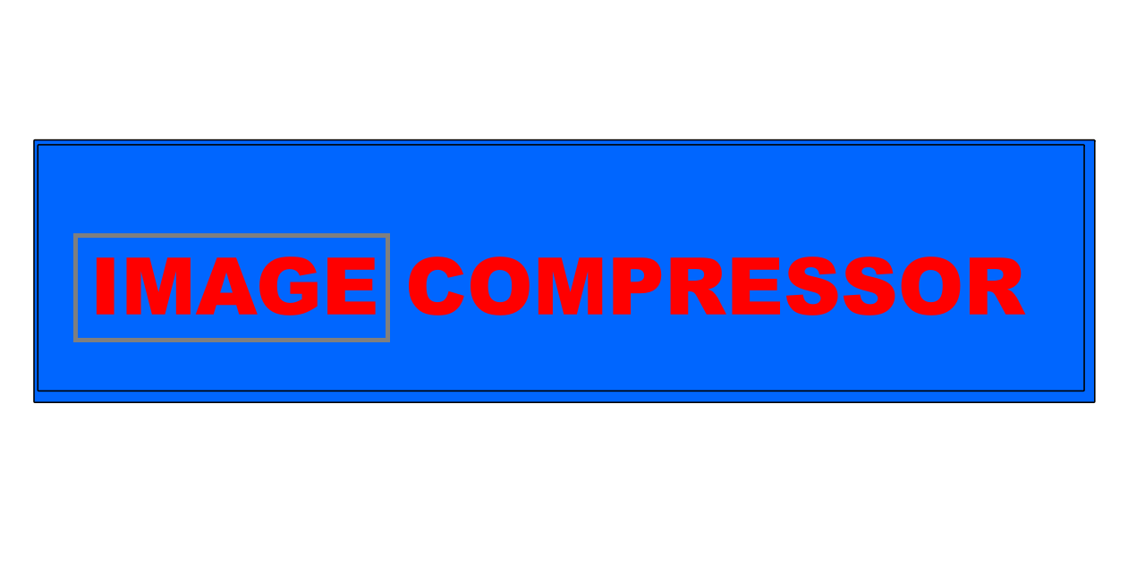 Visual representation of image compression tool interface